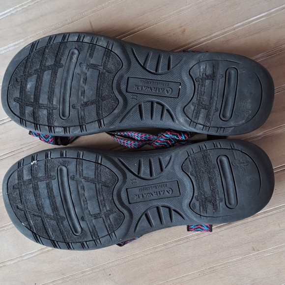 Airwalk Strappy Hiking Sandals Comfort  Colorful Woven Straps Toe Strap Unisex - Picture 4 of 8